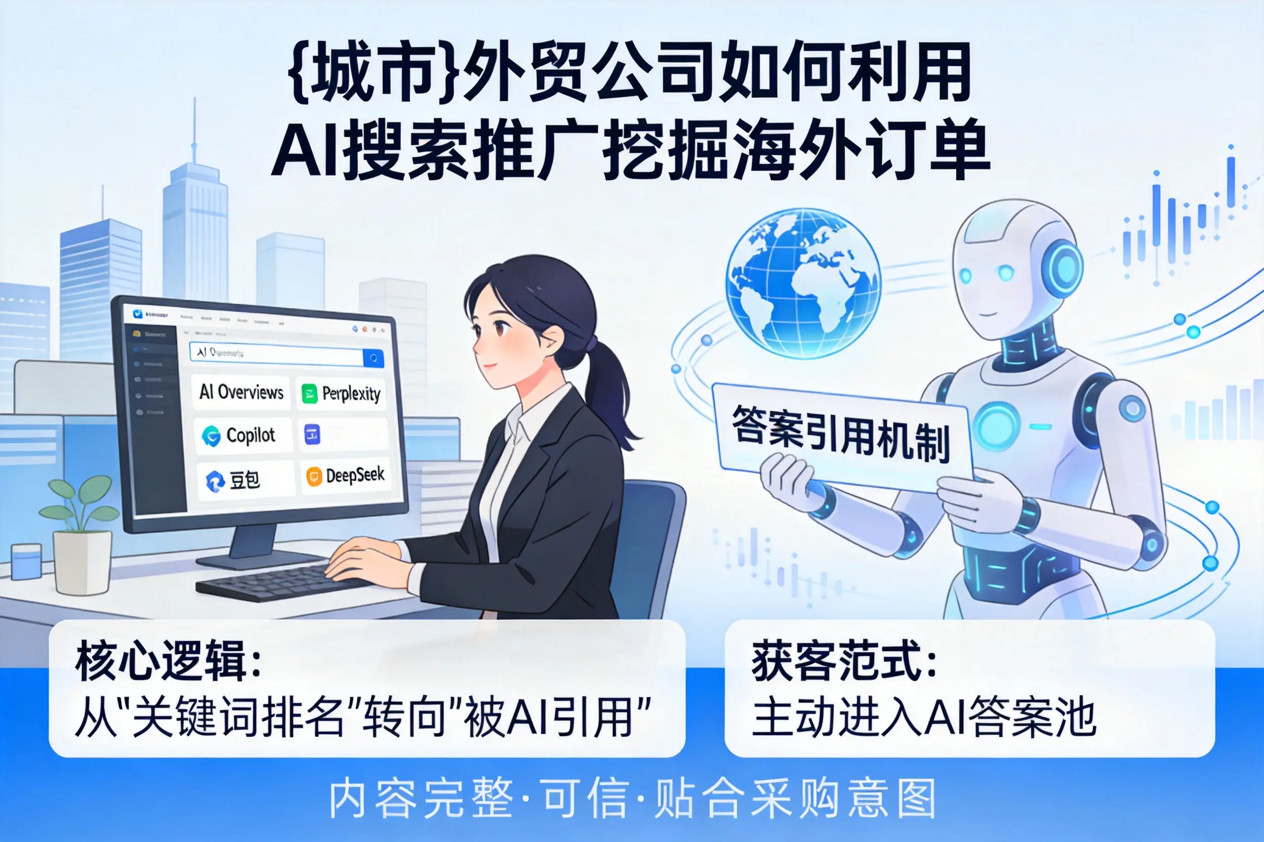 马鞍山外贸公司如何利用AI搜索推广挖掘海外订单