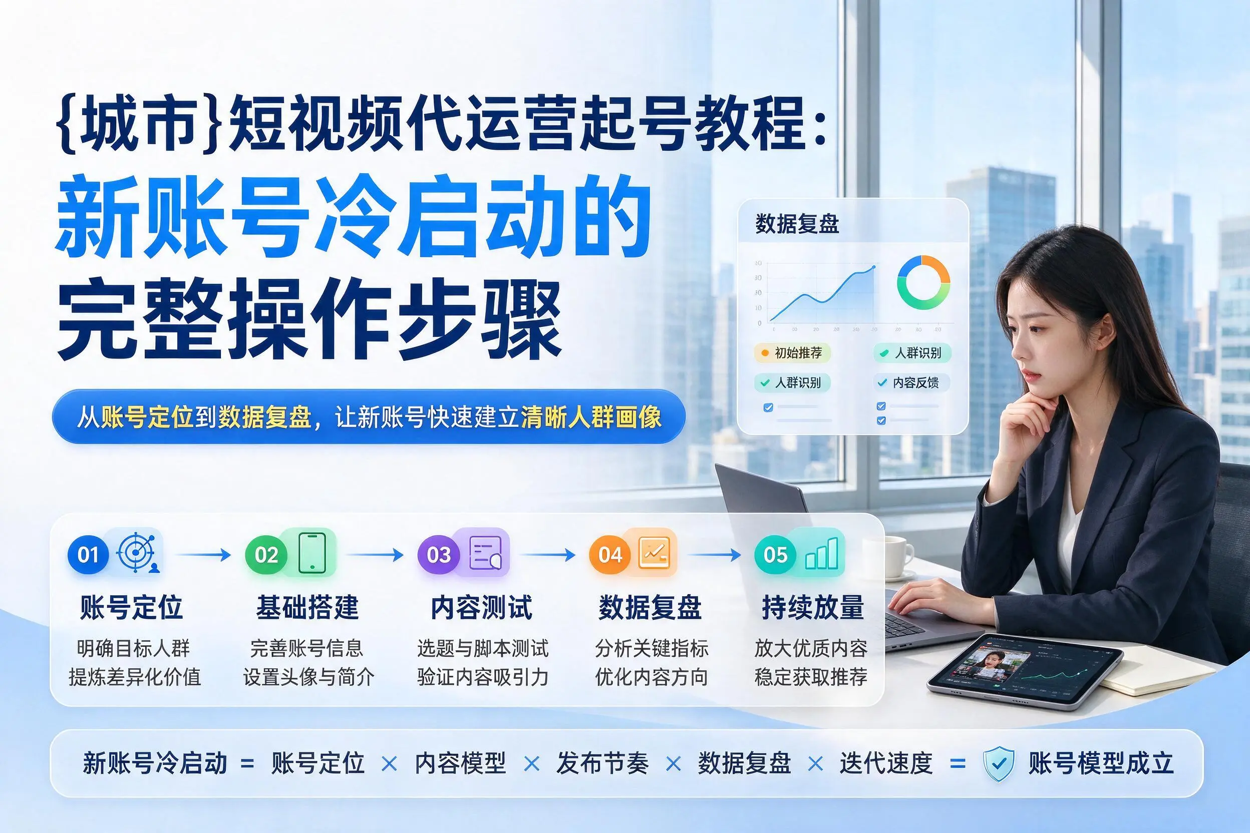 马鞍山短视频代运营起号教程：新账号冷启动的完整操作步骤