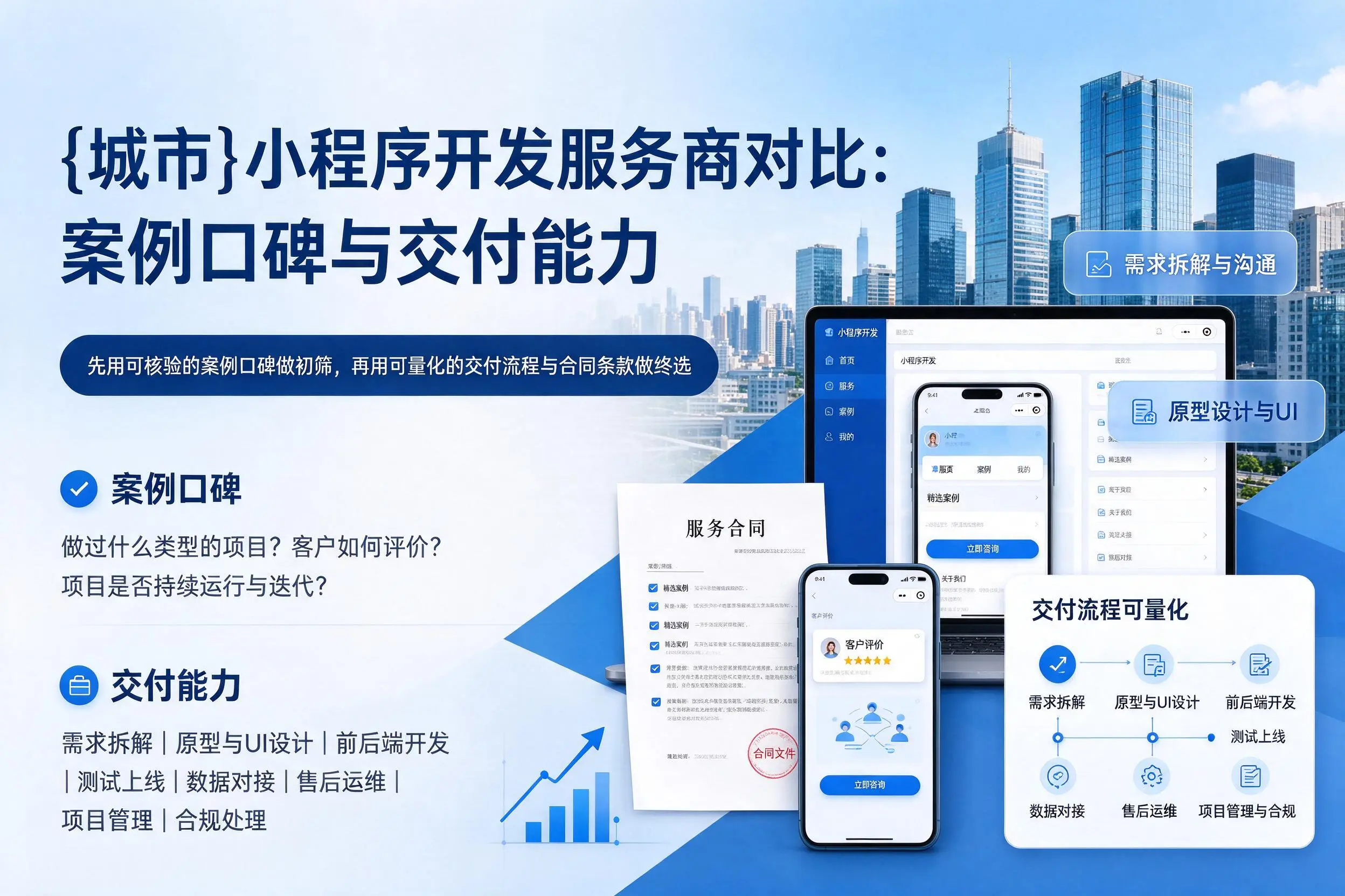 马鞍山小程序开发服务商对比：案例口碑与交付能力