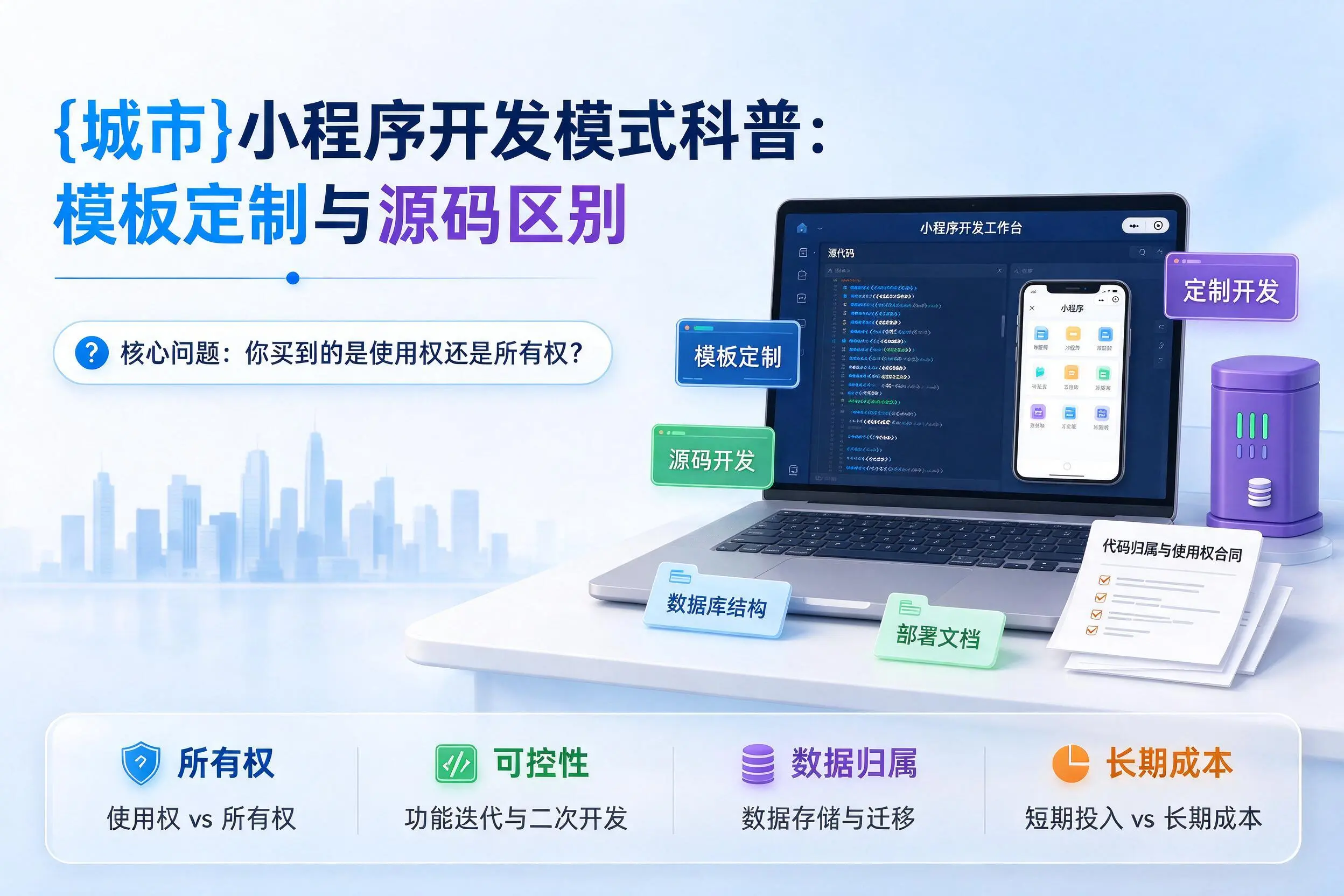 马鞍山小程序开发模式科普：模板定制与源码区别