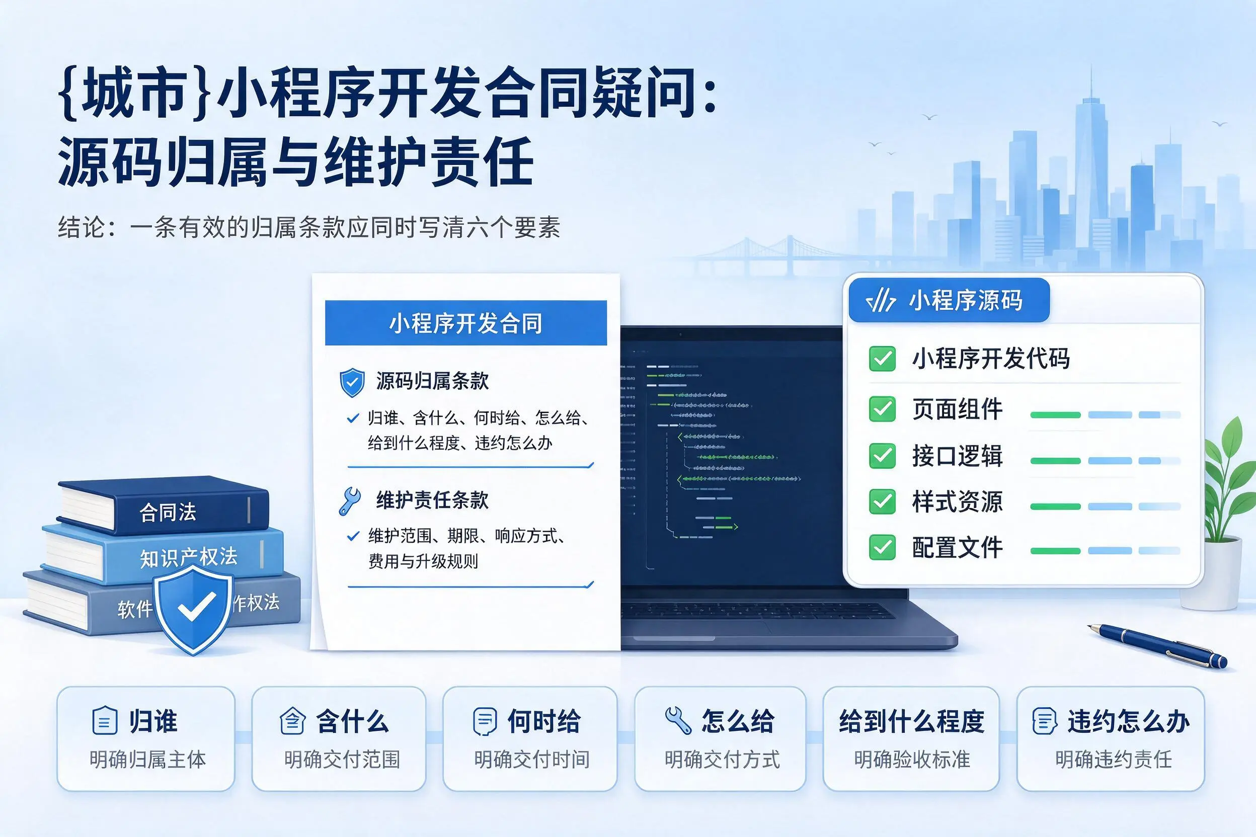 马鞍山小程序开发合同疑问:源码归属与维护责任