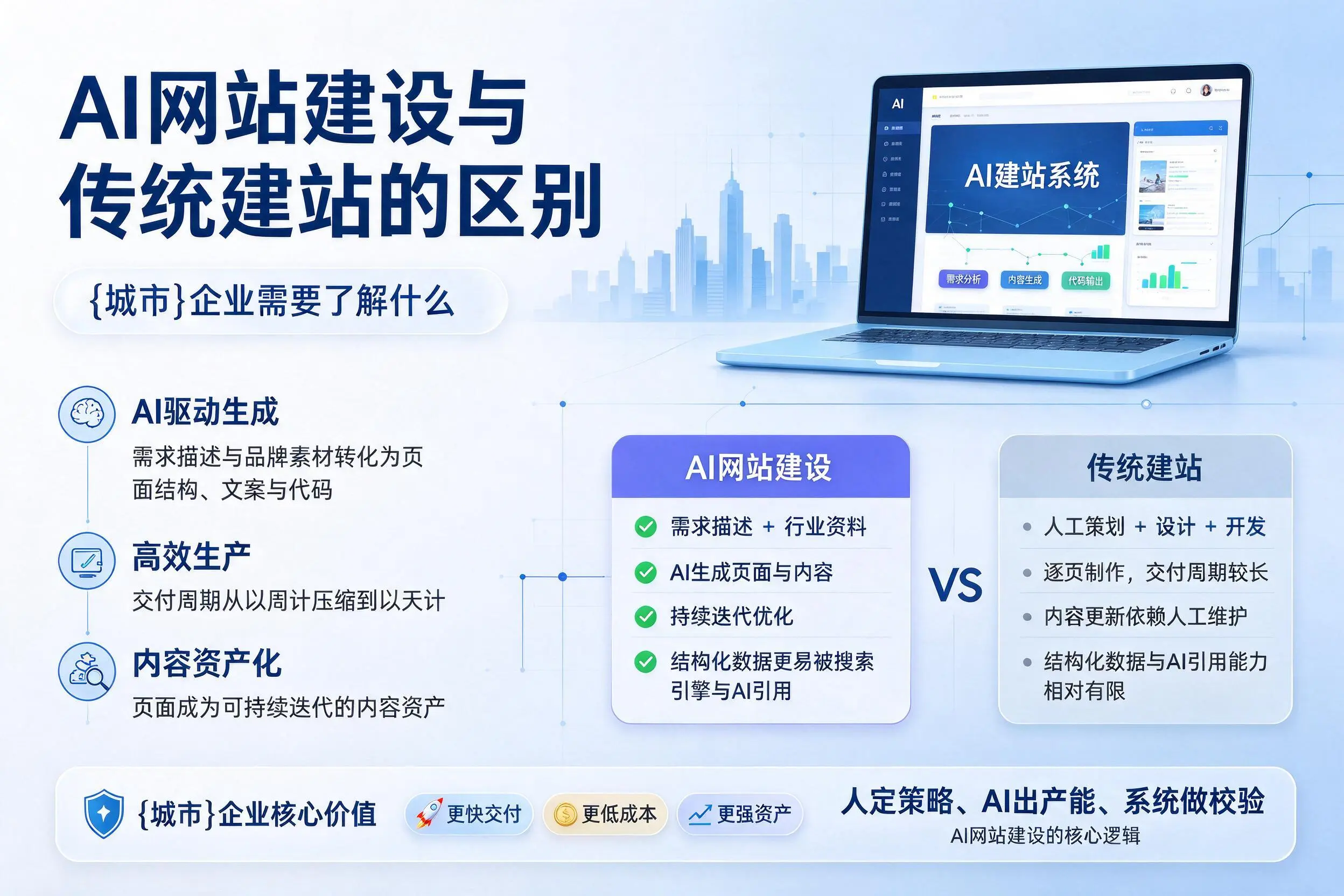 AI网站建设与传统建站的区别,马鞍山企业需要了解什么