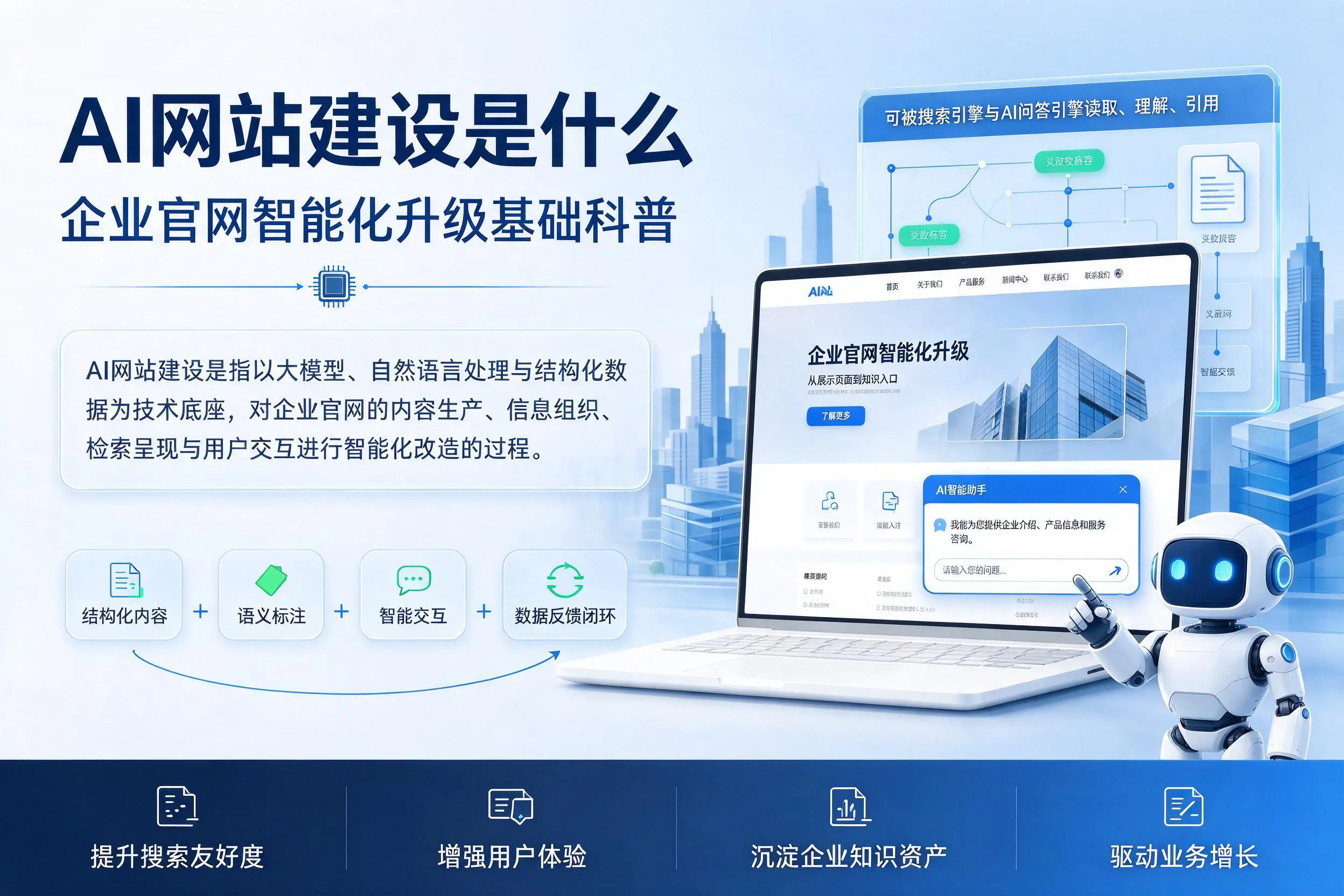 AI网站建设是什么：马鞍山企业官网智能化升级基础科普