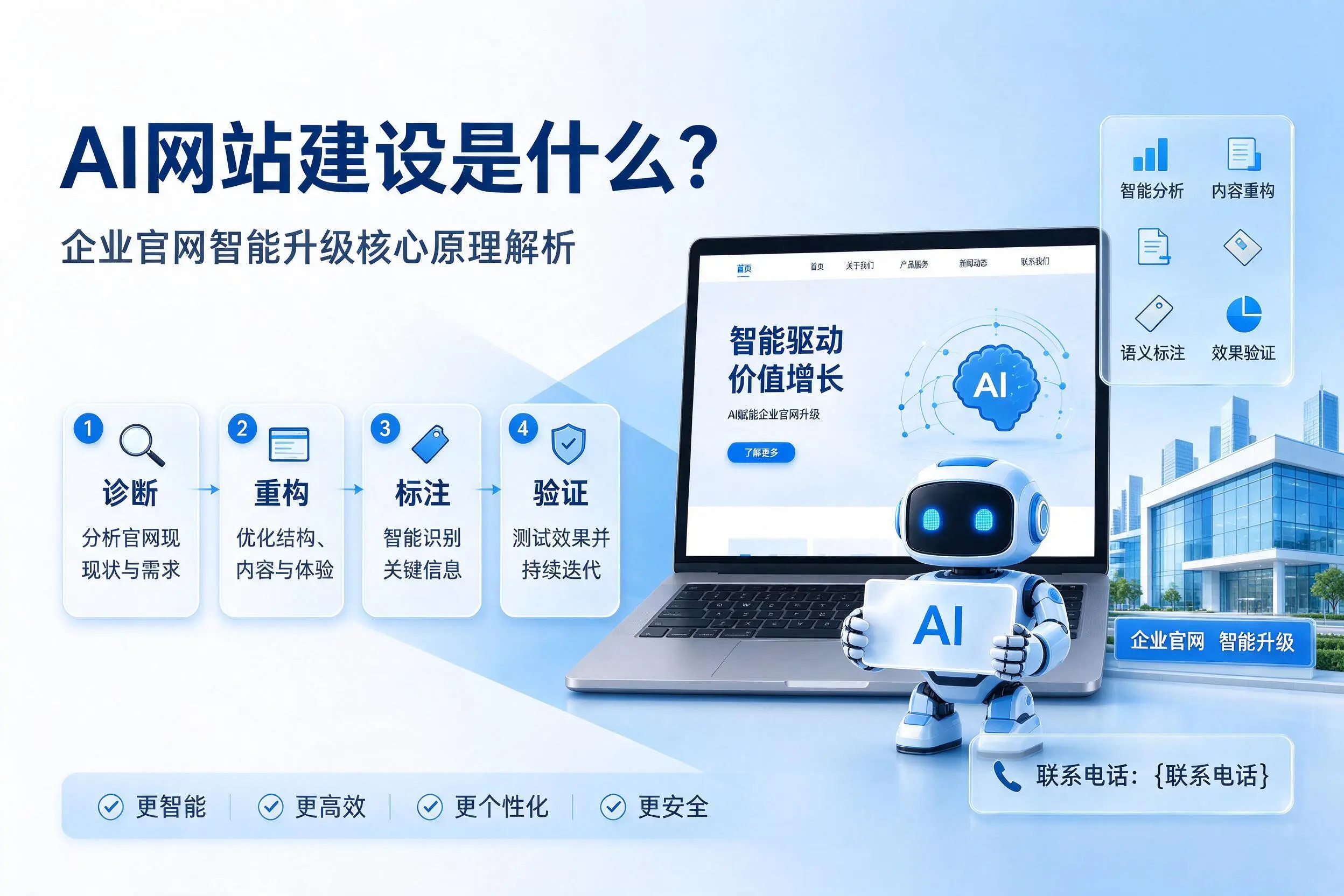 AI网站建设是什么？马鞍山企业官网智能升级核心原理解析