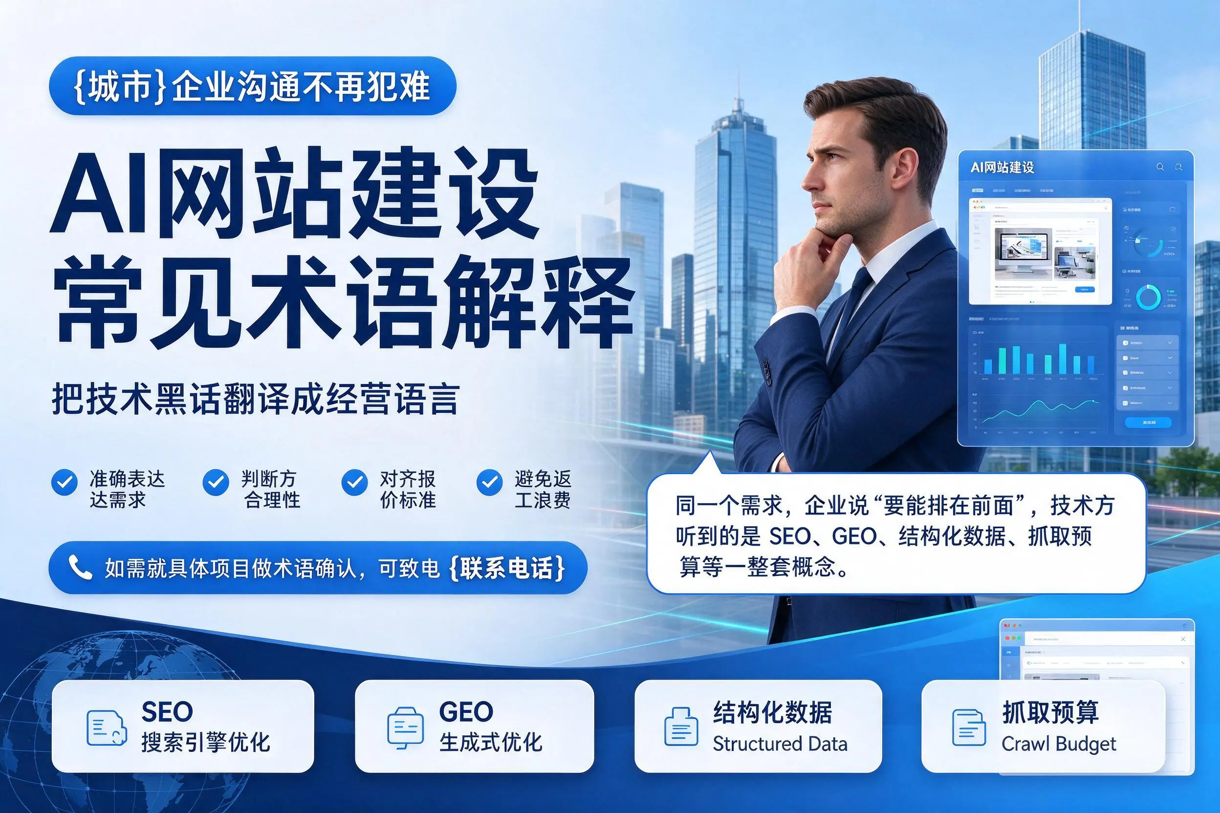 AI网站建设常见术语解释，马鞍山企业沟通不再犯难