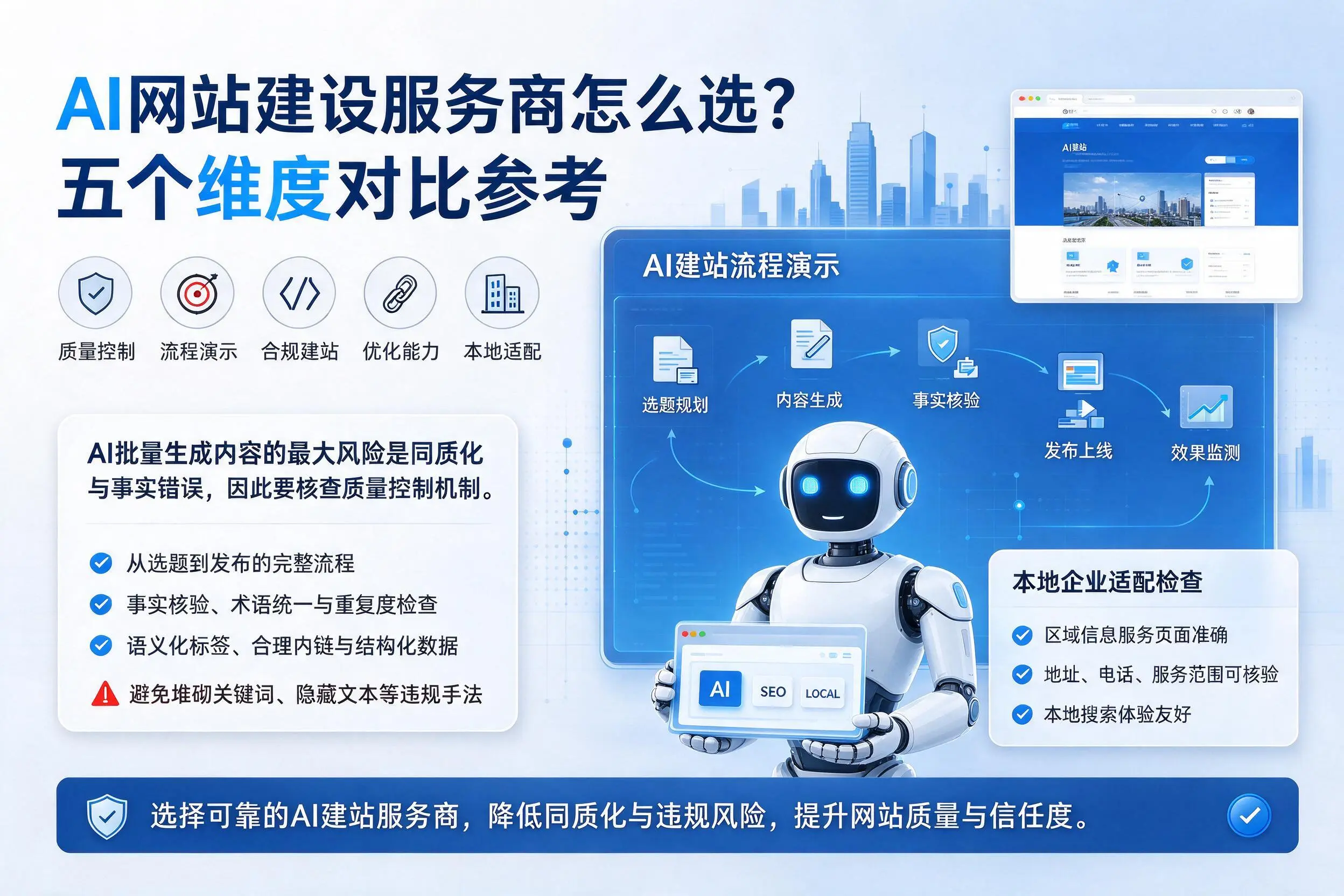 马鞍山AI网站建设服务商怎么选？五个维度对比参考